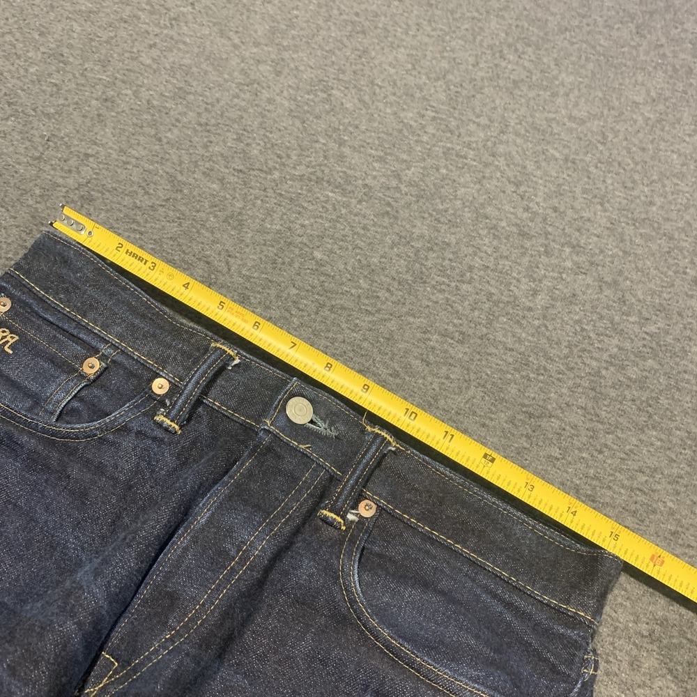 Double RL Men's Slim Fit American Woven SELVEDGE Denim Jeans Button Fly- 30x30 - Picture 13 of 15